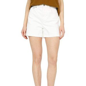 Madewell NWOT Curvy High Rise Denim Shorts in White Size 28